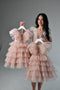 Tulle flower girl dress Princess birthday fairy dress girl
